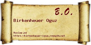 Birkenheuer Oguz névjegykártya